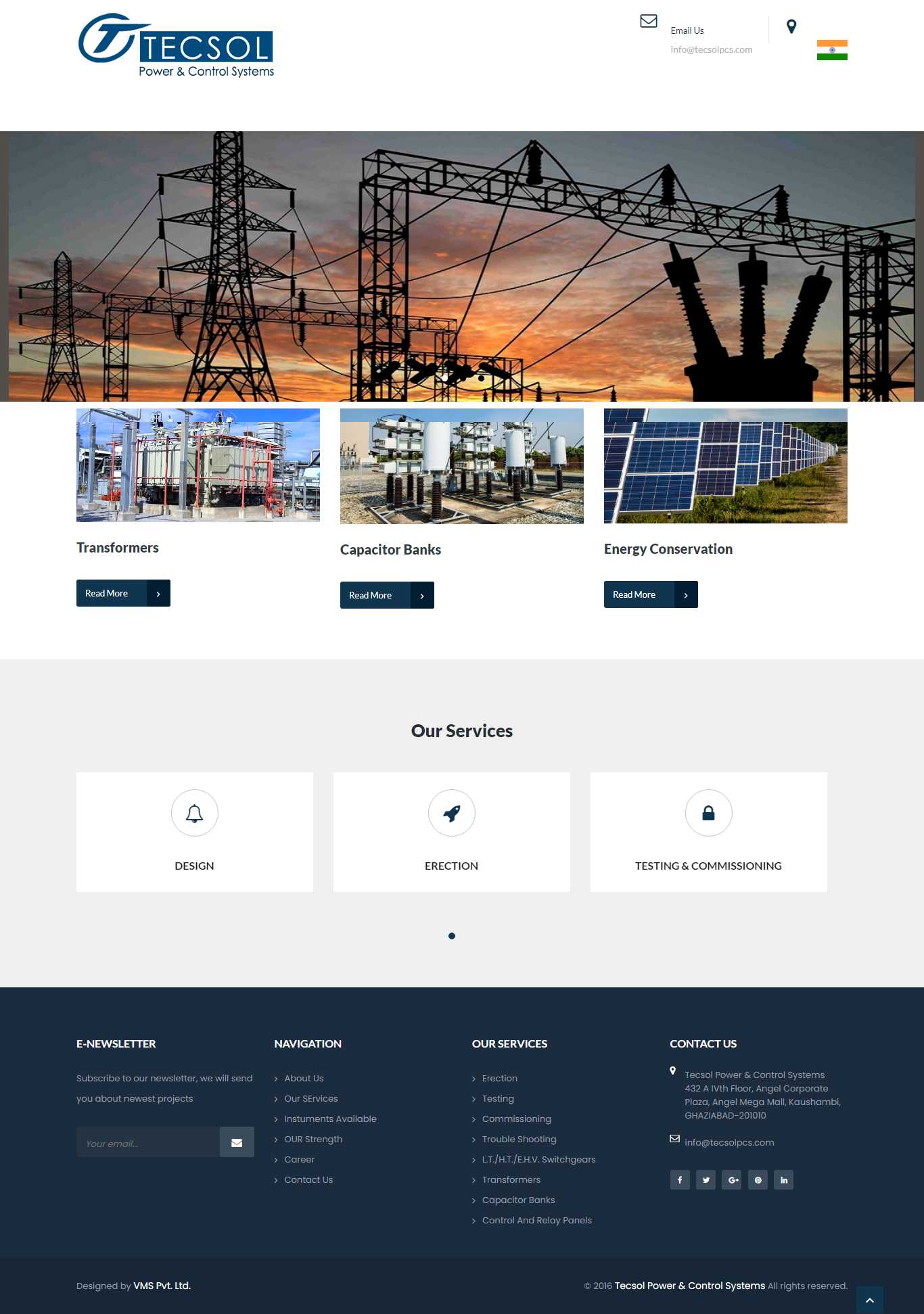 Website layout